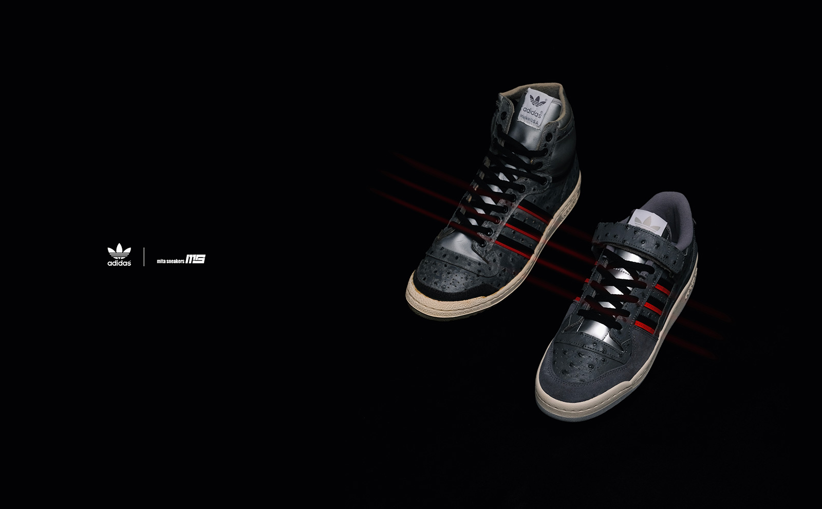 adidas アディダス mita sneakers FORUM 84 LOW MITA ASK (GW3451) 22SS ミタスニーカーズ フォーラム84 ロー グレーUS8.5 26.5 cm スニーカー コラボ 【メンズ】【R020】