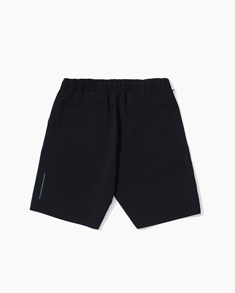 UNITED ARROWS & SONS ショートパンツ　黒　S SYSTEM＞ベルト ショートパンツ